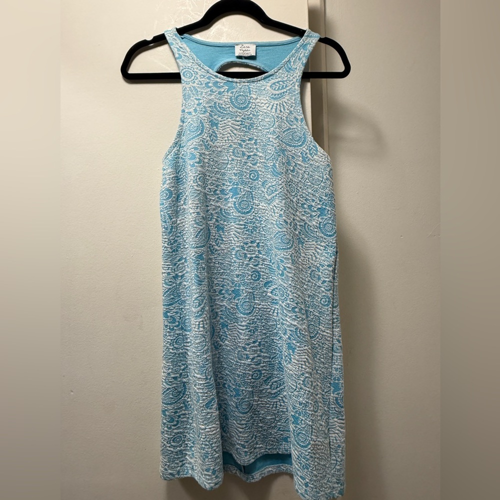 Zara Blue and White flower dress